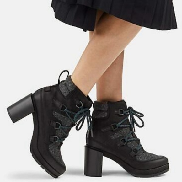 Sorel Blake Lace Heeled Boots Size 10 - Picture 1 of 9